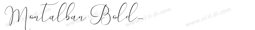 Montalban Bold字体转换